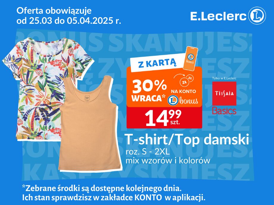 T-shirt – 25.03. – 05.04.2025